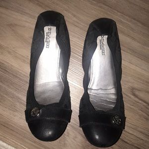 Coach black flats